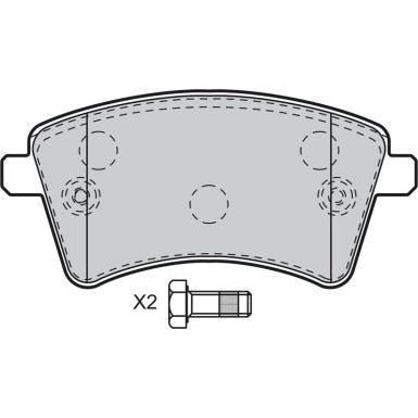 VALEO Bremsbeläge 601010