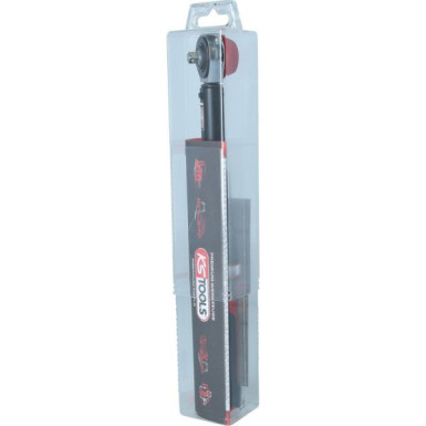 KS TOOLS ERGOTORQUE®Präzisions-Drehmomentschlüssel mit Ratschenkopf mit Drehknopfverstellung 516.1412