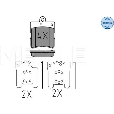 Bremsbelagsatz Db T. W202 C200-230 252191915 Bremsbelagsatz Db T. W202 C200-230 252191915