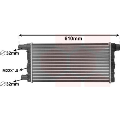 VAN WEZEL Kühler, Motorkühlung 17002115 VAN WEZEL Kühler, Motorkühlung 17002115