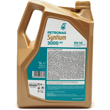 PETRONAS Syntium 3000 AV 5W-40 5 Liter 70179M12EU