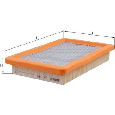 MAHLE Luftfilter LX 534