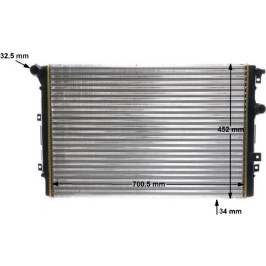 Kühler, Motorkühlung BEHR CR 2032 000S