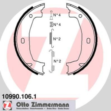 ZIMMERMANN Bremsbacken 10990.106.1 ZIMMERMANN Bremsbacken 10990.106.1