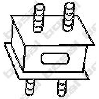 Bosch Automotive Auspuffaufhänger 255-726