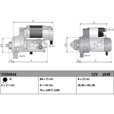 DENSO Anlasser DSN944 DENSO Anlasser DSN944