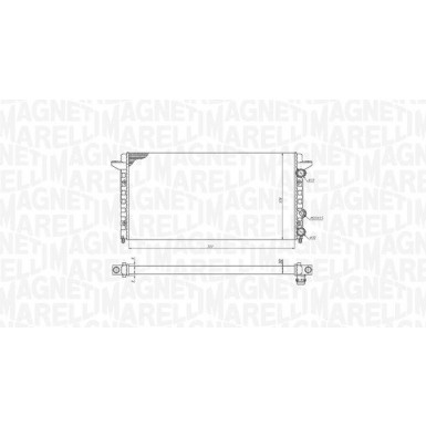 MAGNETI MARELLI Kühler, Motorkühlung 350213189200 MAGNETI MARELLI Kühler, Motorkühlung 350213189200