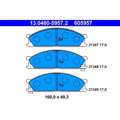 ATE Bremsbeläge 13.0460-5957.2