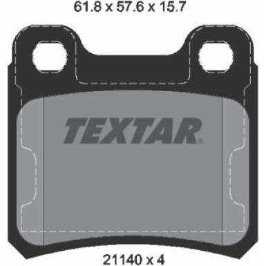 Bremsbelagsatz Opel T. Astra F Ko Q+ 2114001 Bremsbelagsatz Opel T. Astra F Ko Q+ 2114001