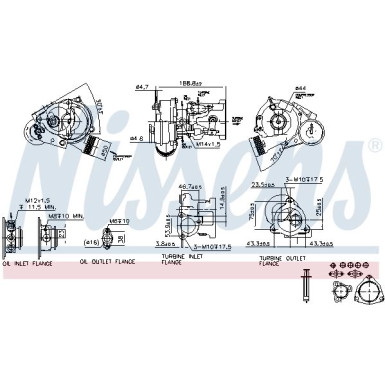 Nissens Turbo AUDI A4,A6,SKODA,SEAT,VW 94 FACTORY NEW 93021