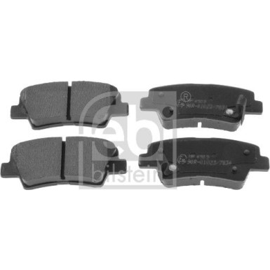 FEBI BILSTEIN Bremsbelagsatz, Scheibenbremse 116336 FEBI BILSTEIN Bremsbelagsatz, Scheibenbremse 116336