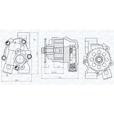 MAGNETI MARELLI Ölpumpe 351516000099 MAGNETI MARELLI Ölpumpe 351516000099