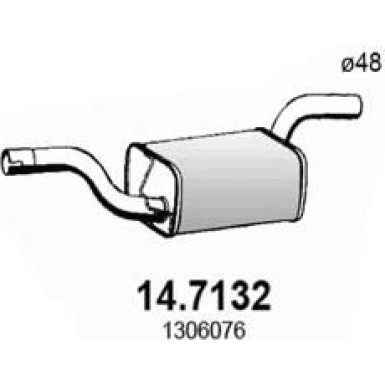 Endschalldämpfer FOERD Focus,VOLVO S40,V40 03 14.7132