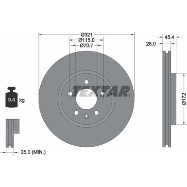 Bremsscheibe PRO+ 92305505 Bremsscheibe PRO+ 92305505