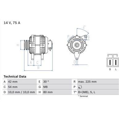 Lichtmaschine 0 986 042 291 Lichtmaschine 0 986 042 291