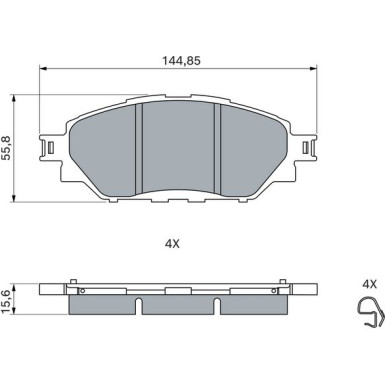 Bremsbelag 0 986 495 425