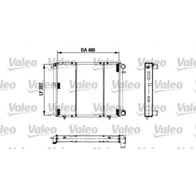 VALEO Motorkühler 730511