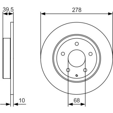 Bremsscheibe 0 986 479 C22 Bremsscheibe 0 986 479 C22