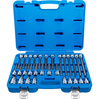 BGS Bit-Einsatz-Satz Antrieb Innenvierkant 12,5 mm (1/2 ) Innensechskant 30-tlg 5181 BGS Bit-Einsatz-Satz Antrieb Innenvierkant 12,5 mm (1/2 ) Innensechskant 30-tlg 5181