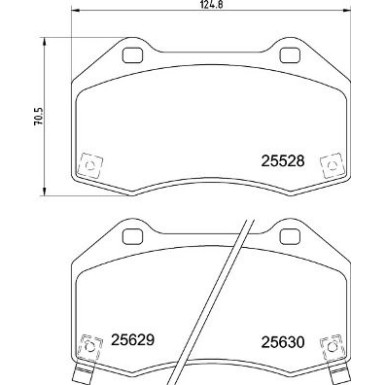 BREMBO Bremsklötze VA OPEL Corsa E 14 PRIME LINE P 59 094