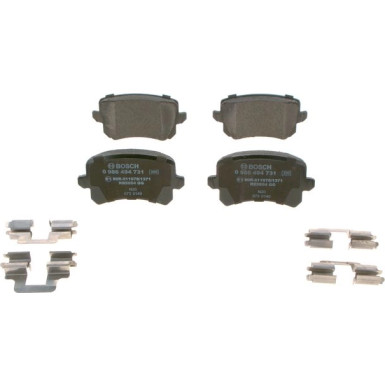 Bremsklötze AUDI,SEAT,SKODA,VW 0 986 494 731