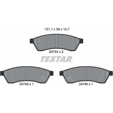 Bremsbelagsatz Chevrolet T. Epica 1.8/2.0/2.5 06 2474401