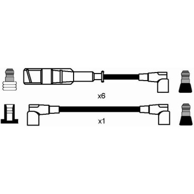 NGK Zündleitungssatz 0746