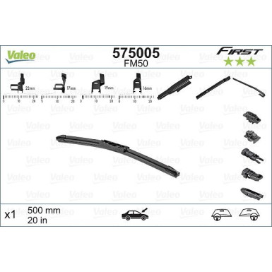 VALEO Scheibenwischer 575005 VALEO Scheibenwischer 575005