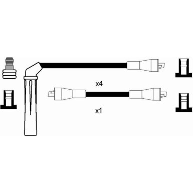 RC-SB605 NGK - Zündkabelsatz SAAB 9-3 98-03 8200