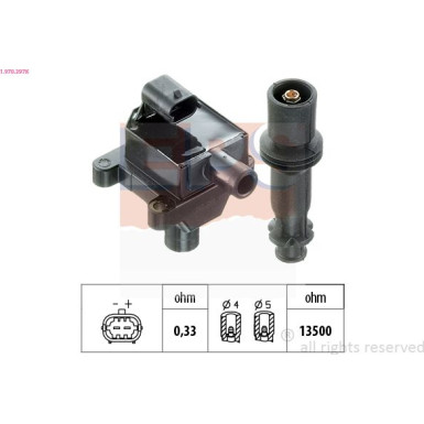 EPS Zündspule 1.970.397K OE Equivalent EPS Zündspule 1.970.397K OE Equivalent
