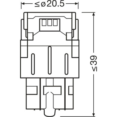 W21/5W LEDriving SL White 6000K 12V Blister 2 Stück