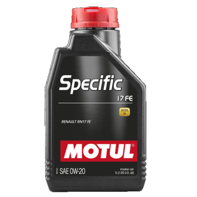Motul Specific 17 FE Renault RN17 FE 0W-20 1 Liter SPECIFIC 17 FE 0W-20 109949