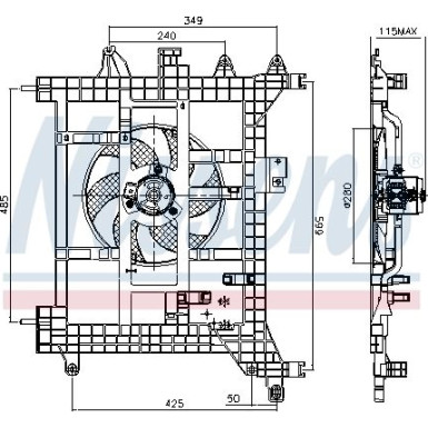 Kühlerlüfter PKW Dacia Duster 10 85711 Kühlerlüfter PKW Dacia Duster 10 85711