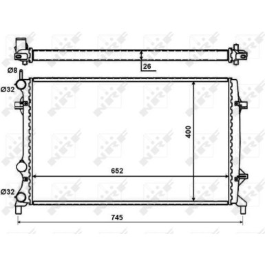 Kühler, Motorkühlung NRF59057 Kühler, Motorkühlung NRF59057