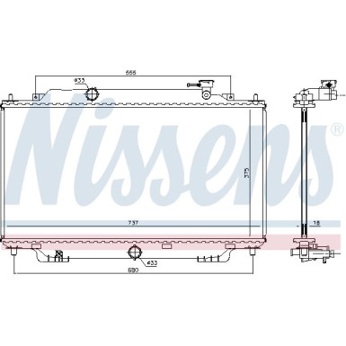 Wasserkühler PKW 68555