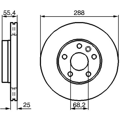 Bremsscheibe 0 986 479 B57 Bremsscheibe 0 986 479 B57