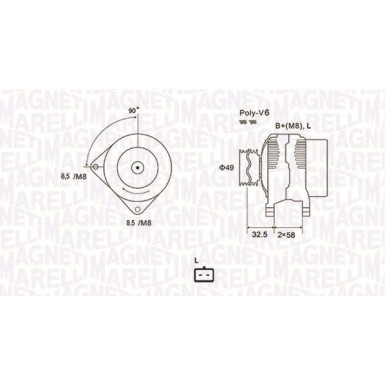 MAGNETI MARELLI Generator 063731627010 MAGNETI MARELLI Generator 063731627010