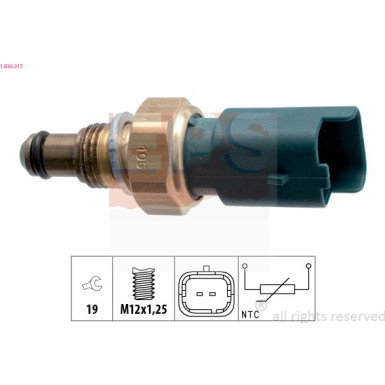 Sensor, Kühlmitteltemperatur 1.830.317 Sensor, Kühlmitteltemperatur 1.830.317