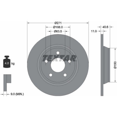Bremsscheibe PRO 92303503 Bremsscheibe PRO 92303503