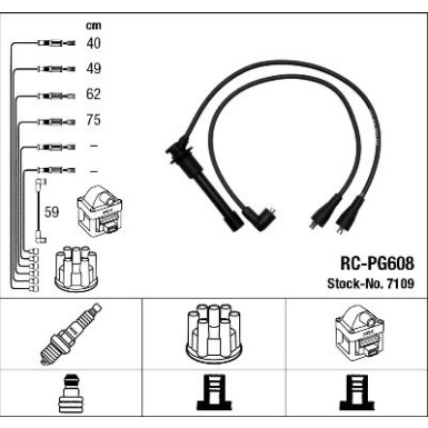 RC-PG608 NGK - Zündkabelsatz 7109