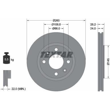 Bremsscheibe Peugeot S. 406 PRO 92078603