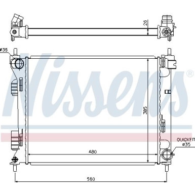 Wasserkühler PKW 67611