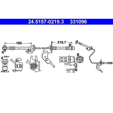 Bremsschlauch 24.5157-0219.3
