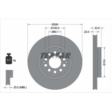 Bremsscheibe 92342603 Bremsscheibe 92342603
