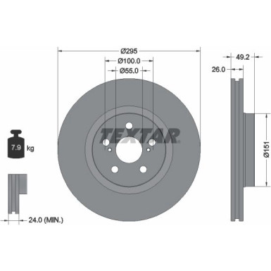 Bremsscheibe Toyota P. Avensis 03- D4D 92135603 Bremsscheibe Toyota P. Avensis 03- D4D 92135603