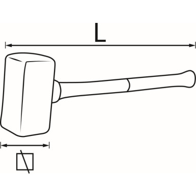 VIGOR Gummihammer V2235