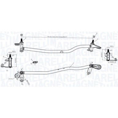 MAGNETI MARELLI Wischergestänge 085570175010 MAGNETI MARELLI Wischergestänge 085570175010