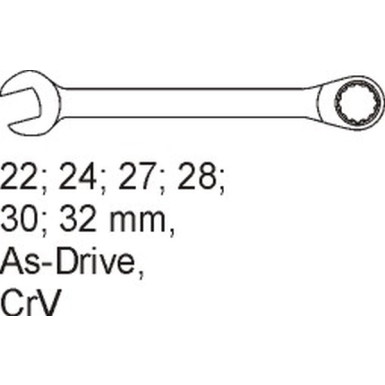 Maul-Ringschl÷ssel 6-Tlg. 22-32mm In Schubladeneinlage YT-5532 Maul-Ringschl÷ssel 6-Tlg. 22-32mm In Schubladeneinlage YT-5532