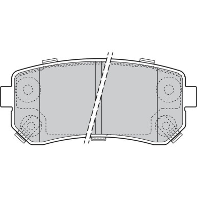 VALEO Bremsbeläge 598867
