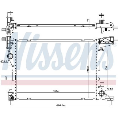 Wasserkühler PKW 606277